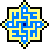 Square kufic from the Hakim Mosque - Isfahan