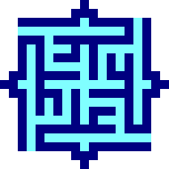 Square kufic from the Hakim Mosque - Isfahan