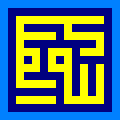 Square kufic from the Hakim Mosque - Isfahan