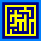 Square kufic from the Hakim Mosque - Isfahan