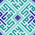 Pattern from the Bibi Khanum Mosque, Samarqand, Uzbekistan