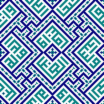Pattern from the Aq Saray Palace, Shahr-i Sabz, Uzbekistan