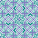 Pattern from the Friday Mosque, north iwan, Isfahan, Iran